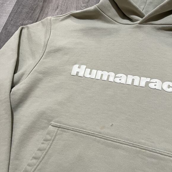 Adidas x Pharrell Williams Beige Human Race Men's Sz M Hoodie Sweatshirt - Picture 4 of 6